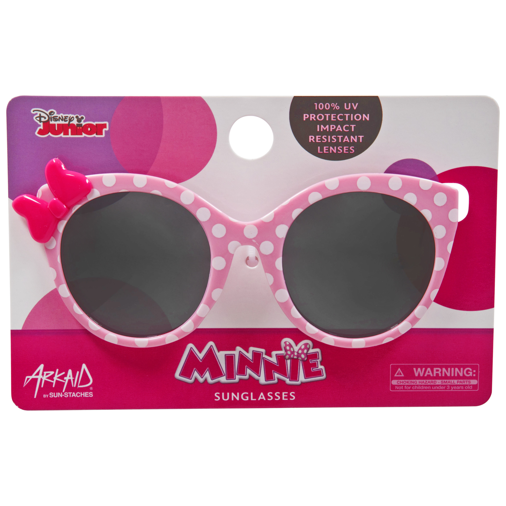 Disney Minnie Mouse Bright Polka Dot Kid's Sunglasses with Bow